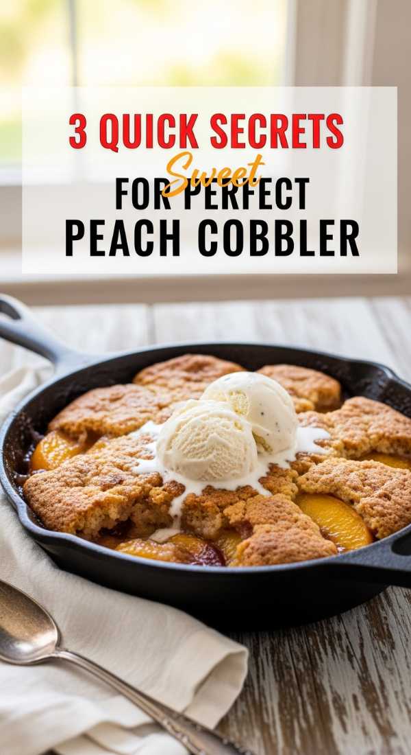 3 Quick Secrets For Perfect Peach Cobbler 69f71b0c52ec2