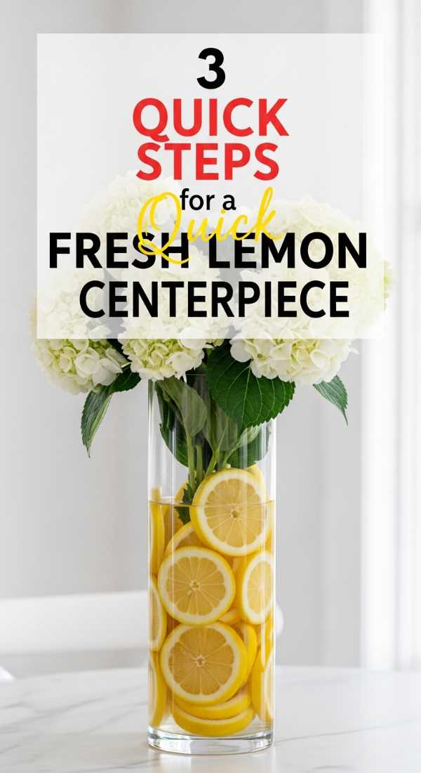 3 Quick Steps For A Fresh Lemon Centerpiece 69fae90c1df90