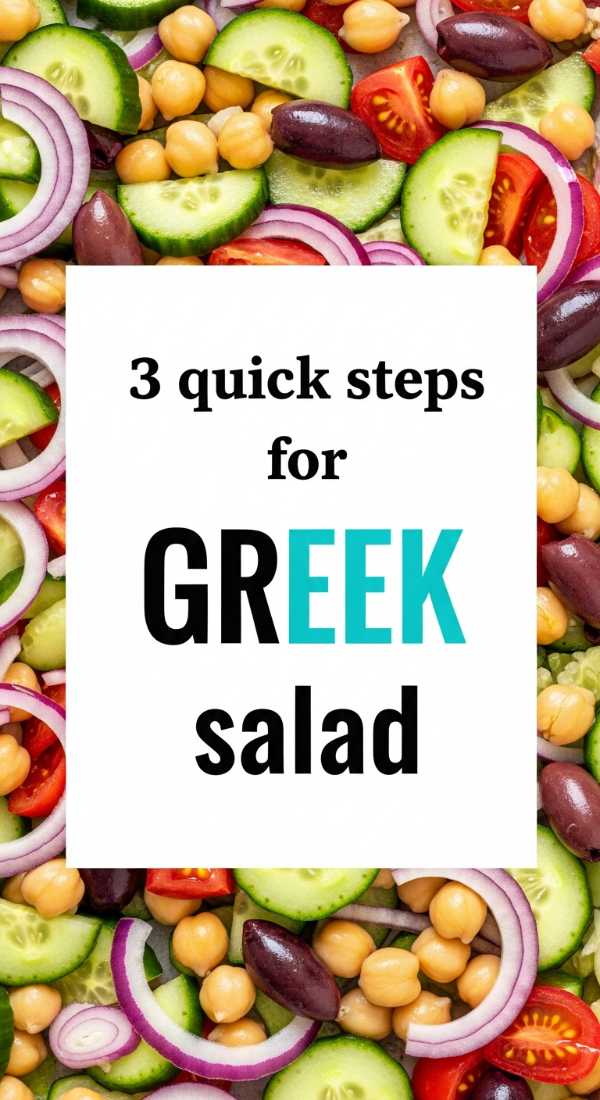 3 Quick Steps For Greek Chickpea Salad 69f4425f627d2