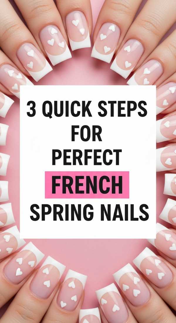 3 Quick Steps For Perfect French Spring Nails 69fb975256e92