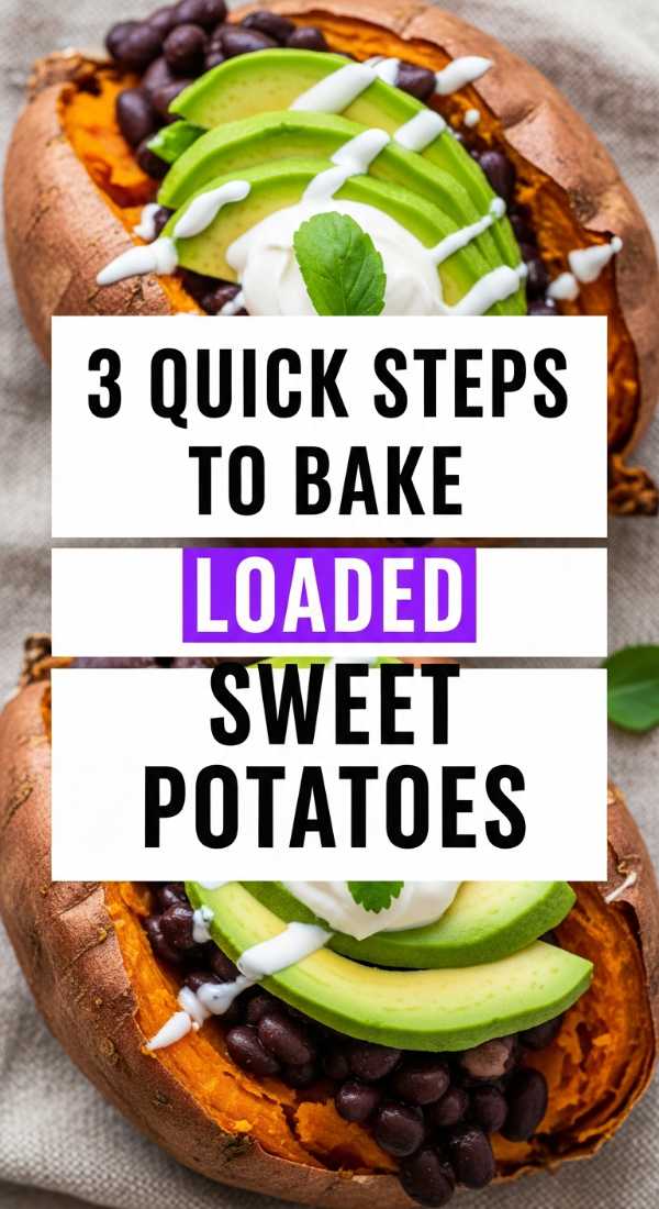 From Pantry to Plate: The Lazy Cook's Guide to Quick Dinners 3 Quick Steps To Bake Loaded Sweet Potatoes 6a0170c5eadd4