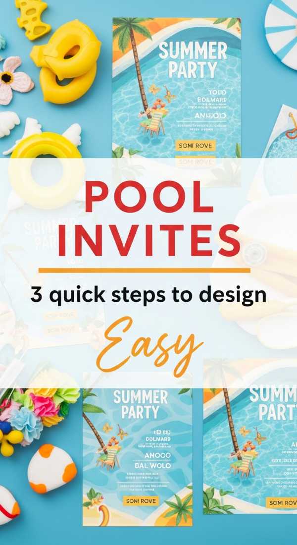 3 Quick Steps To Design Pool Invitations 6a0dbfafaa53f