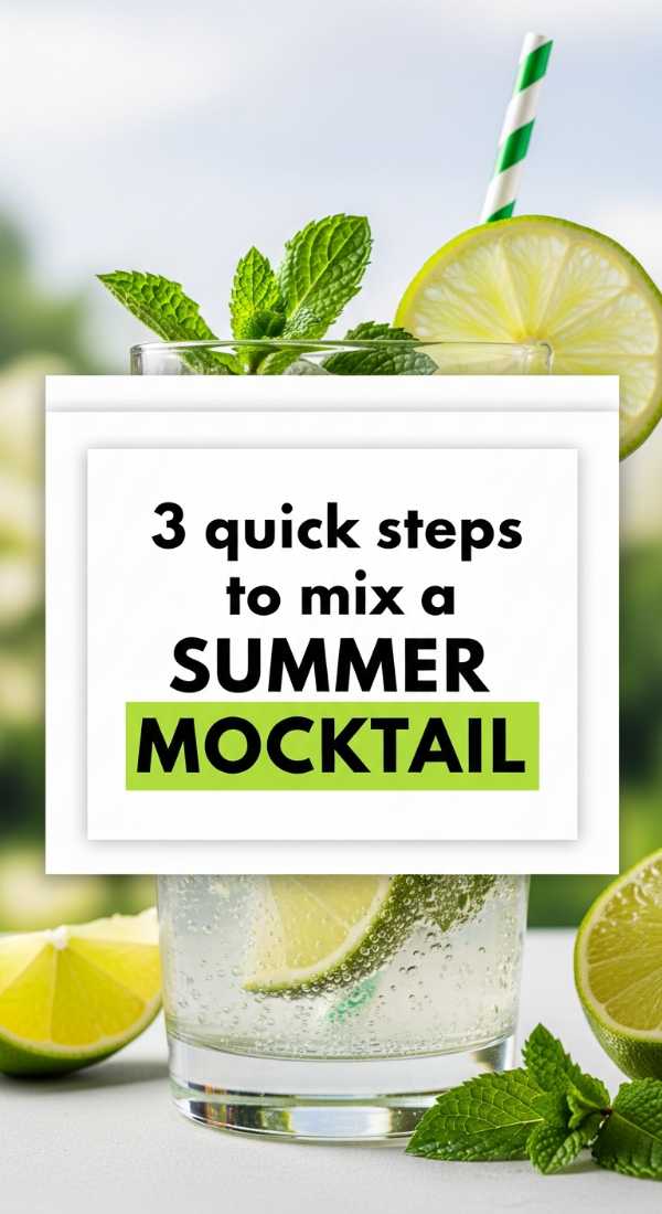 3 Quick Steps To Mix A Summer Mocktail 6a06cbcd3a3b5