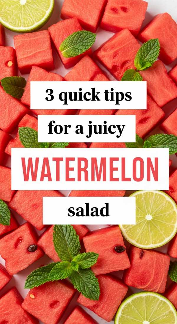 3 Quick Tips For A Juicy Watermelon Salad 6a06c21baf7b6