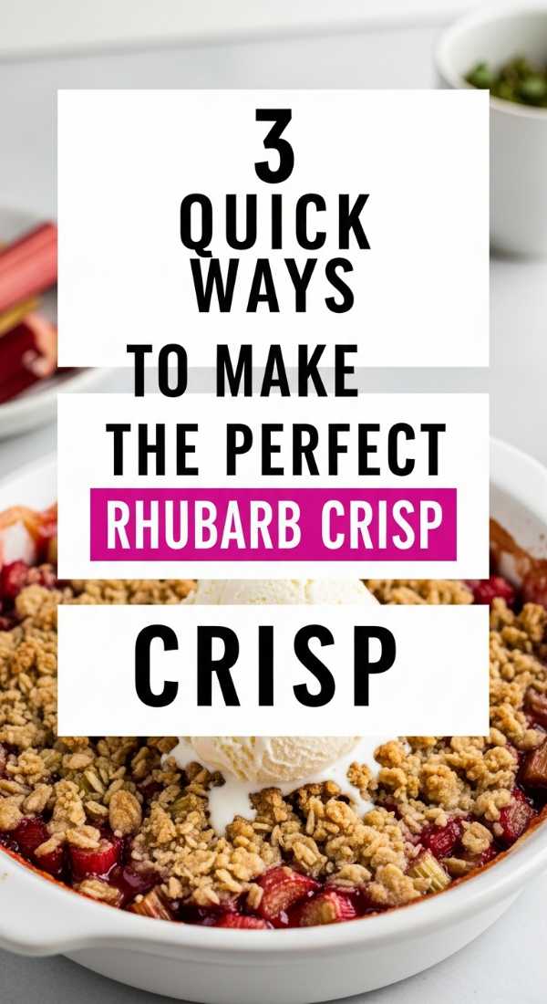 3 Quick Ways To Make The Perfect Rhubarb Crisp 69fd8cb57200a
