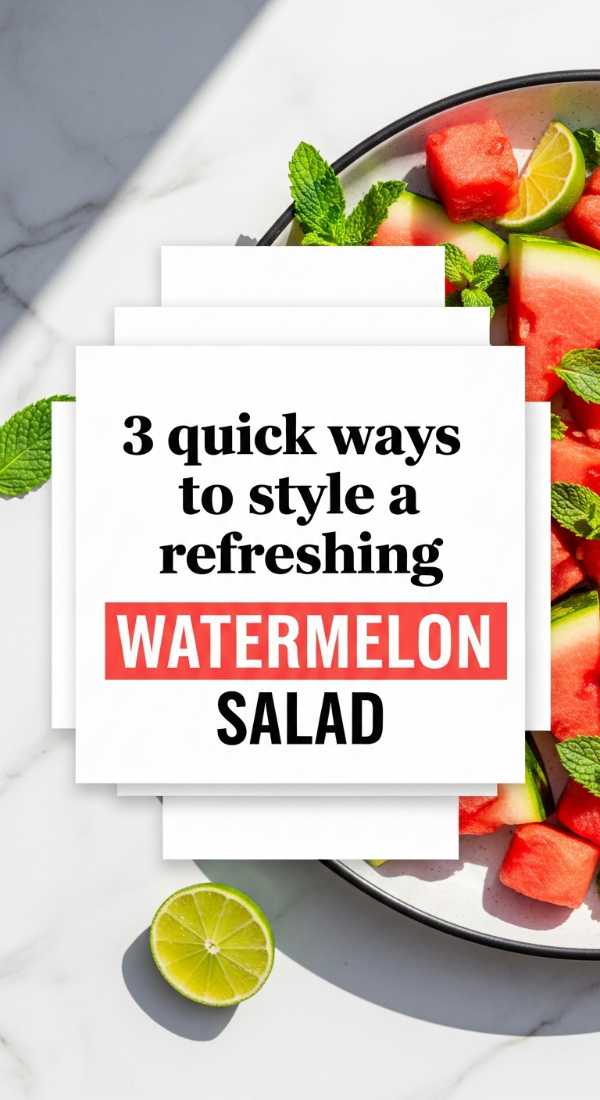 3 Quick Ways To Style A Refreshing Watermelon Salad 6a06feb8b6dec