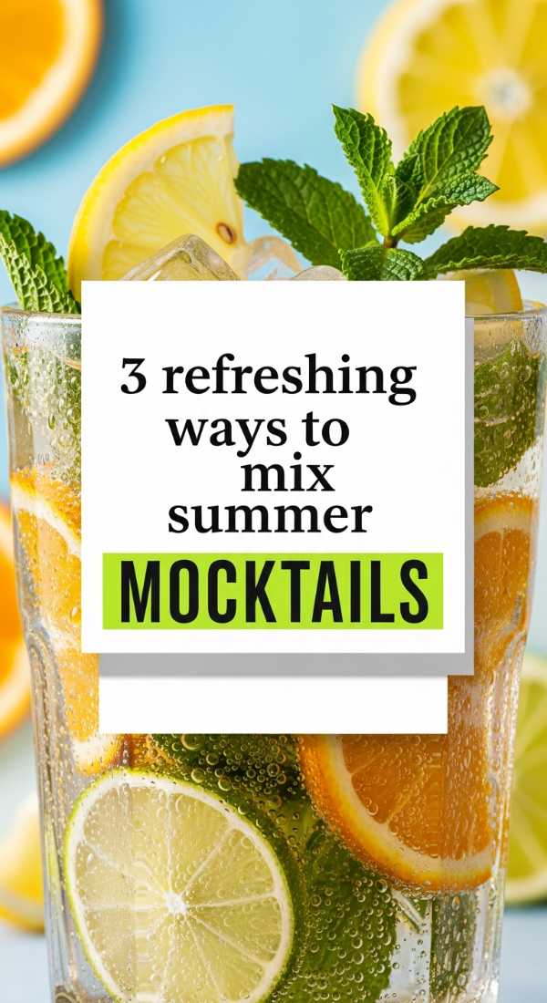 3 Refreshing Ways To Mix Summer Mocktails 6a109f0d1b17f