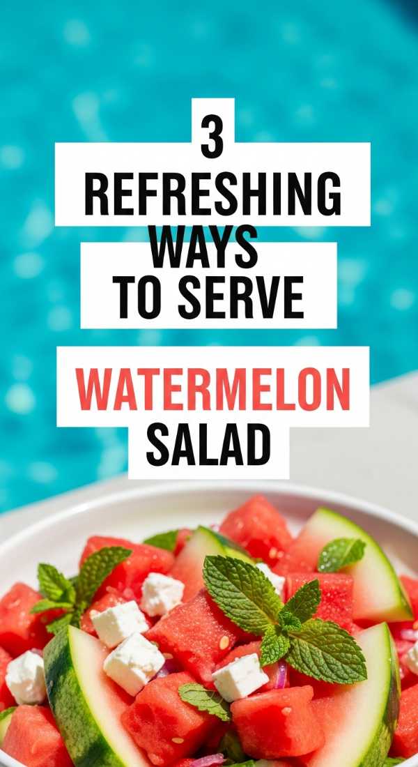 Sun-Drenched Flavors: Your Ultimate Handbook for Summer Entertaining 3 Refreshing Ways To Serve Watermelon Salad 6a10952ad7c9a