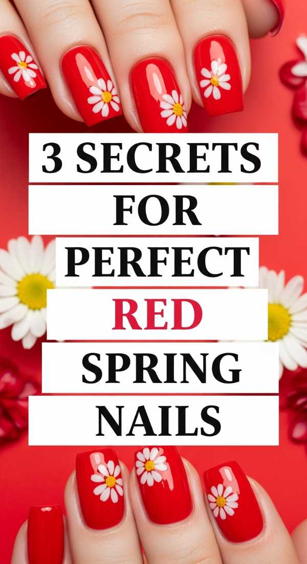 From Chrome to 3D: Your Complete 2026 Nail Art Encyclopedia 3 Secrets For Perfect Red Spring Nails 69ff596926ac7