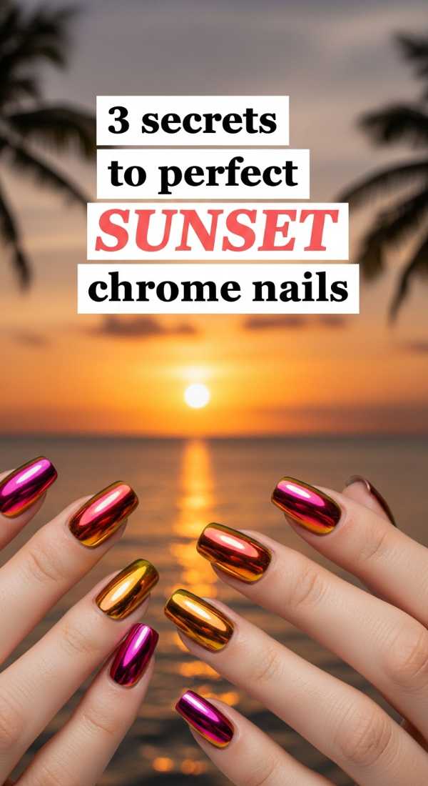 3 Secrets To Perfect Sunset Chrome Nails 6a05a137ebbab