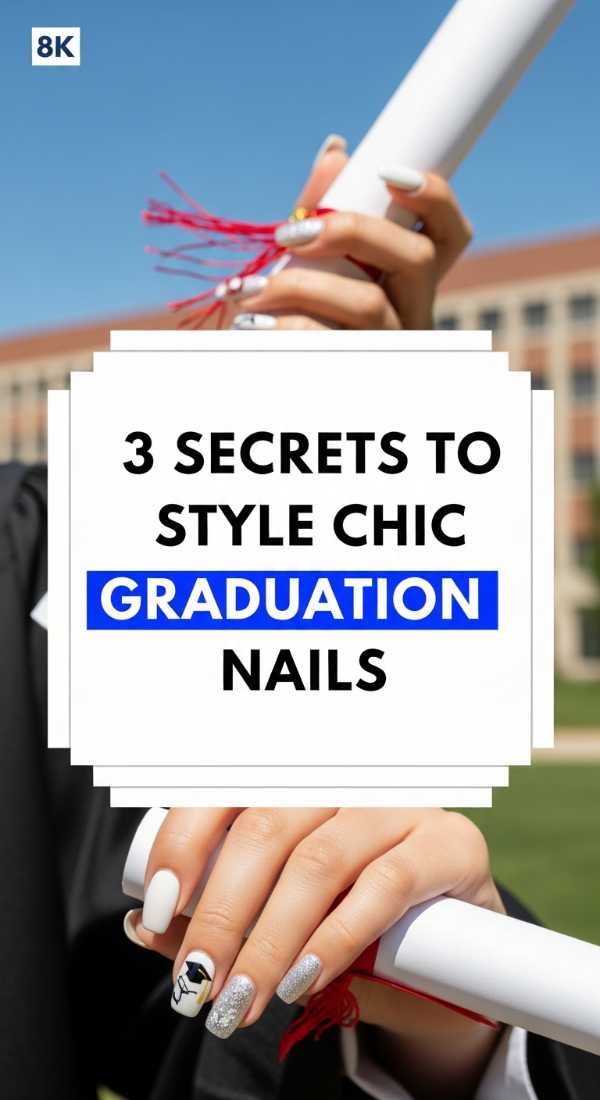 3 Secrets To Style Chic Graduation Nails 6a059f7e767b4