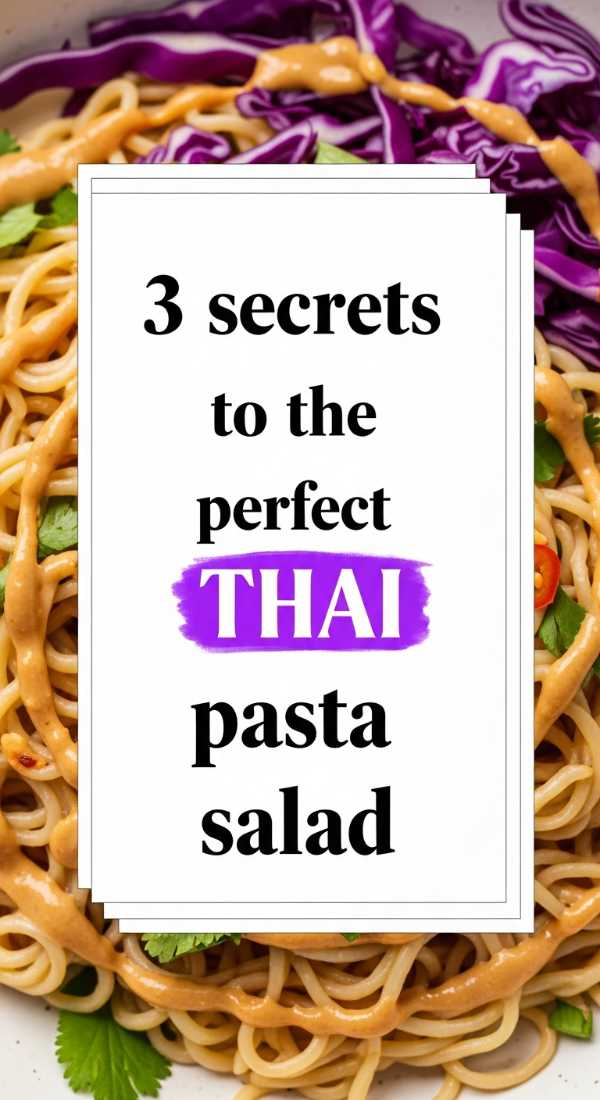 The Best of Both Worlds: Comforting Pasta and Refreshing Thai Salads 3 Secrets To The Perfect Thai Pasta Salad 6a10965ab660d