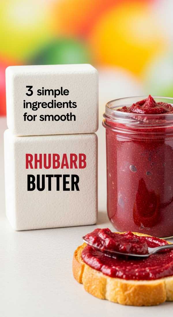 3 Simple Ingredients For Smooth Rhubarb Butter 69f6f4bf9cc79