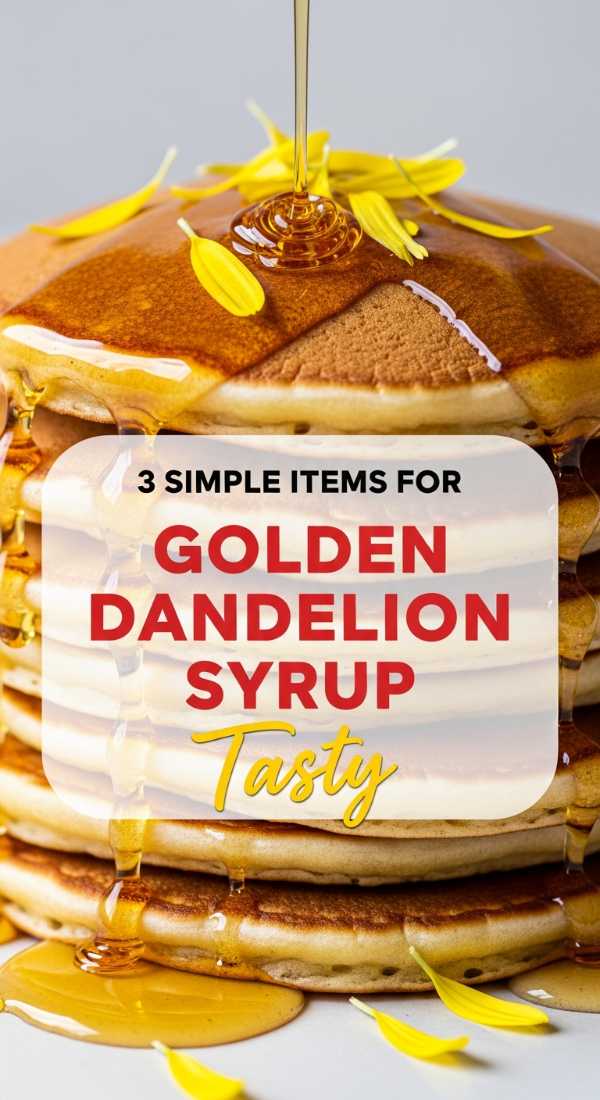 3 Simple Items For Golden Dandelion Syrup 69f45141cd8ad