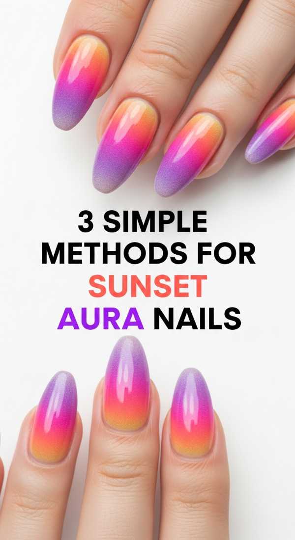 2026 Nail Forecast: The Ultimate Guide to Next-Gen Mani Styles 3 Simple Methods For Sunset Aura Nails 6a0598bbd4085