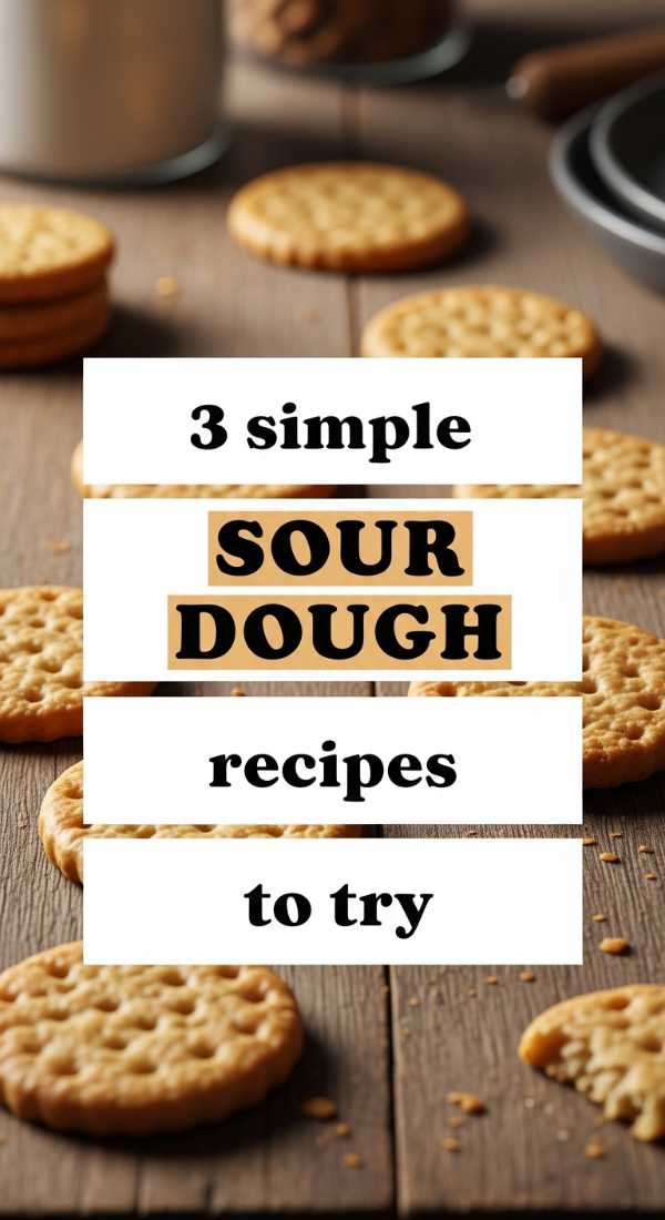 3 Simple Sour Dough Discard Recipes To Try 69f47c77efb48