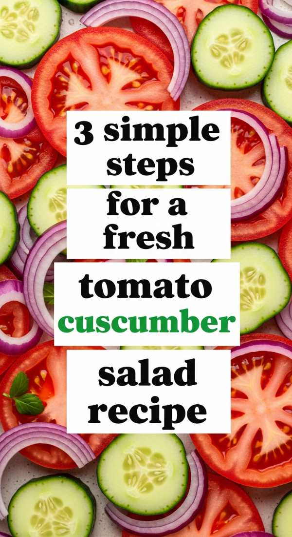3 Simple Steps For A Fresh Tomato Cucumber Salad Recipe 6a041bf893e2b