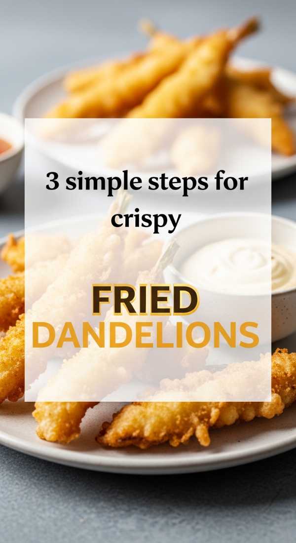 3 Simple Steps For Crispy Fried Dandelions 69f47b45a6ee8