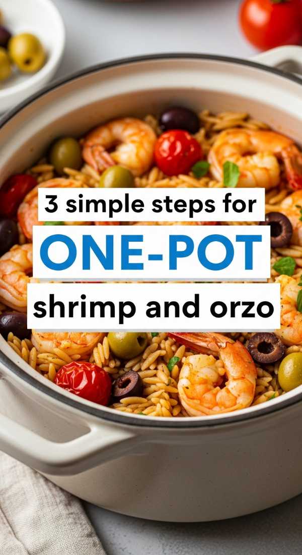 3 Simple Steps For One Pot Shrimp And Orzo 69f47b3da2a92