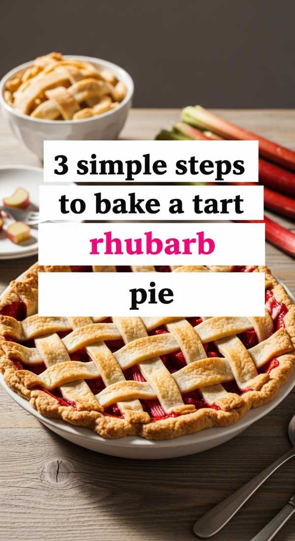 3 Simple Steps To Bake A Tart Rhubarb Pie 6a1095435e074