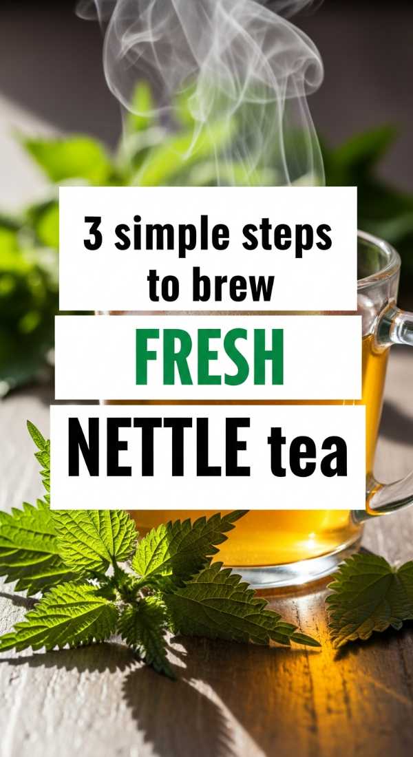 3 Simple Steps To Brew Fresh Nettle Tea 69f47b4cc4714