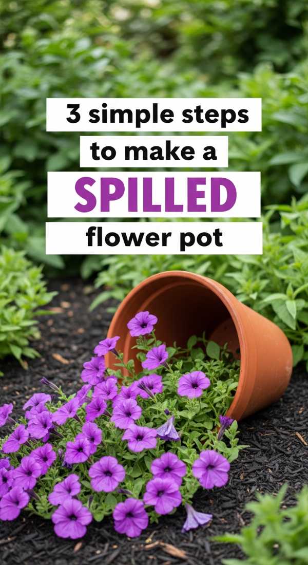 3 Simple Steps To Make A Spilled Flower Pot 69fdc292a5b3e