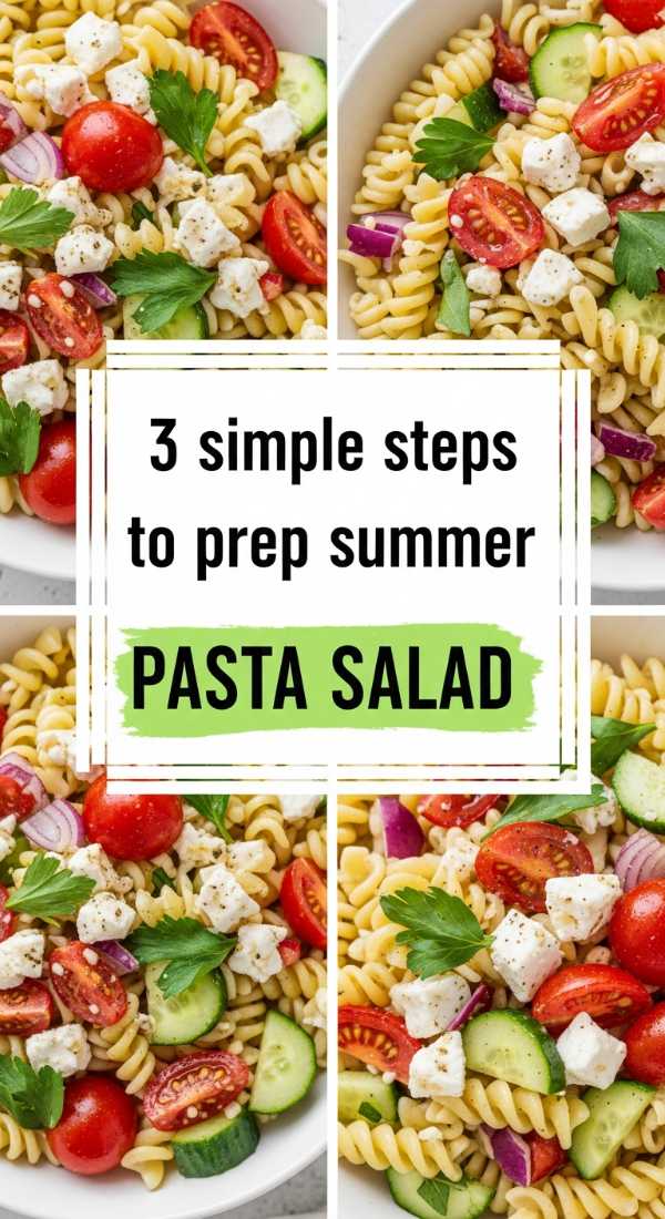 3 Simple Steps To Prep Summer Pasta Salad 6a06c38db4af6