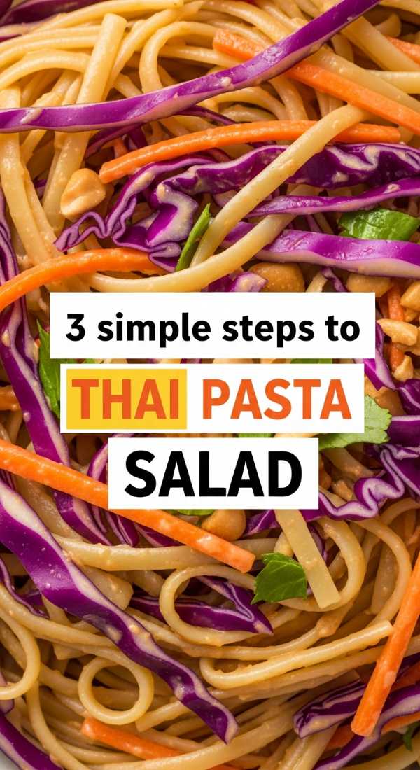 3 Simple Steps To Thai Pasta Salad 6a14295681014