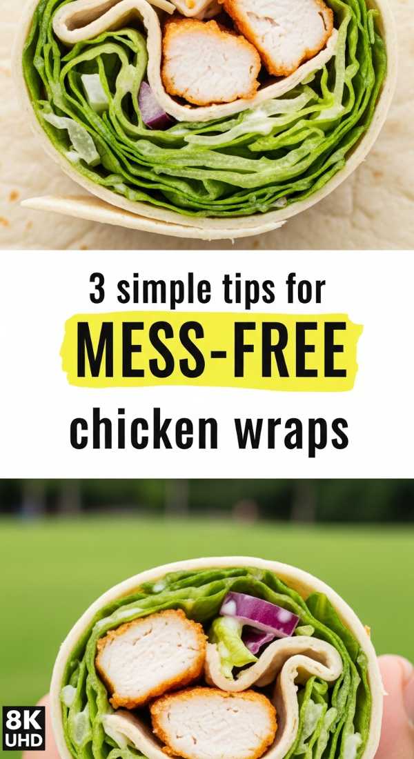 3 Simple Tips For Mess Free Chicken Wraps 6a142960daccd