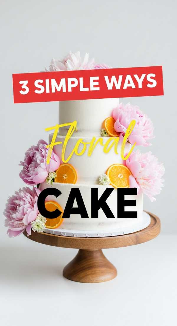3 Simple Ways To Decorate A Floral Cake 69fc267b807c6