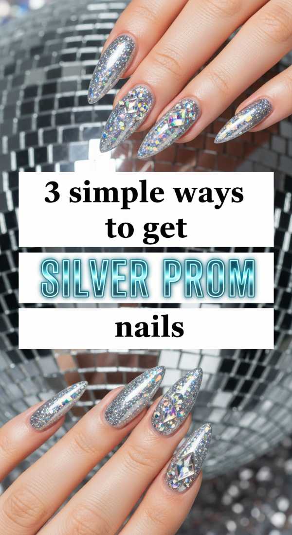 3 Simple Ways To Get Silver Prom Nails 6a031a1928e4a