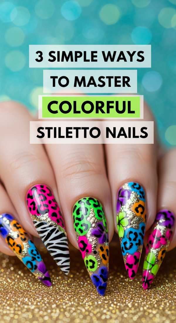 3 Simple Ways To Master Colorful Stiletto Nails 6a0f0ba6b649c