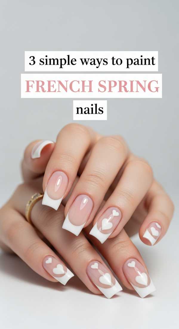 Bloom & Bright: Your 2026 Spring Nail Trend Forecast and Easy DIYs 3 Simple Ways To Paint French Spring Nails 69fb9754577a6