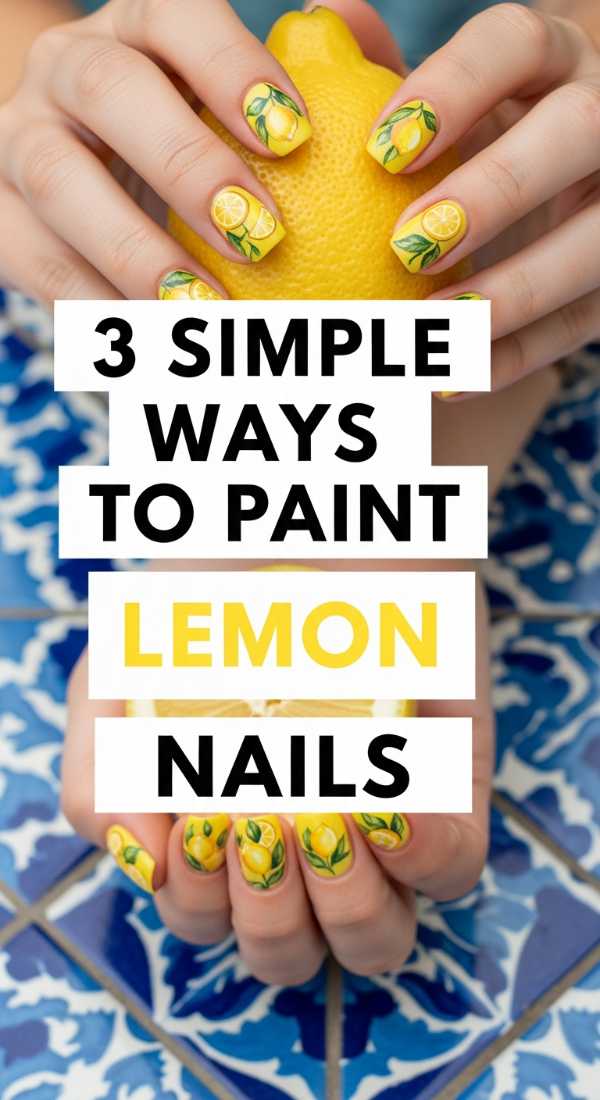 3 Simple Ways To Paint Lemon Nails 6a059cd91db66