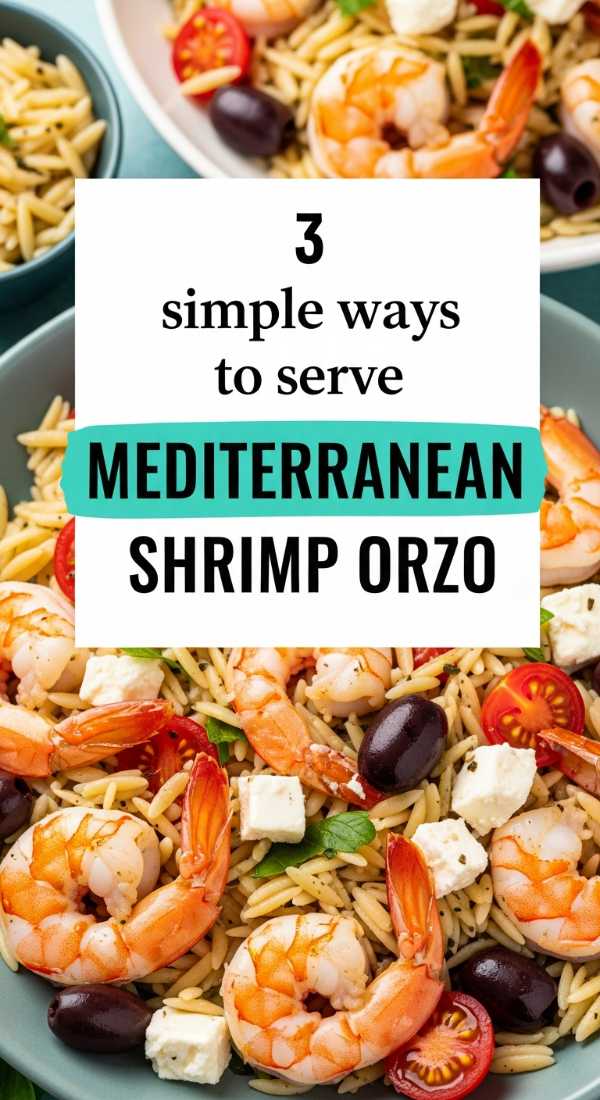 3 Simple Ways To Serve Mediterranean Shrimp Orzo 6a001a89a0884