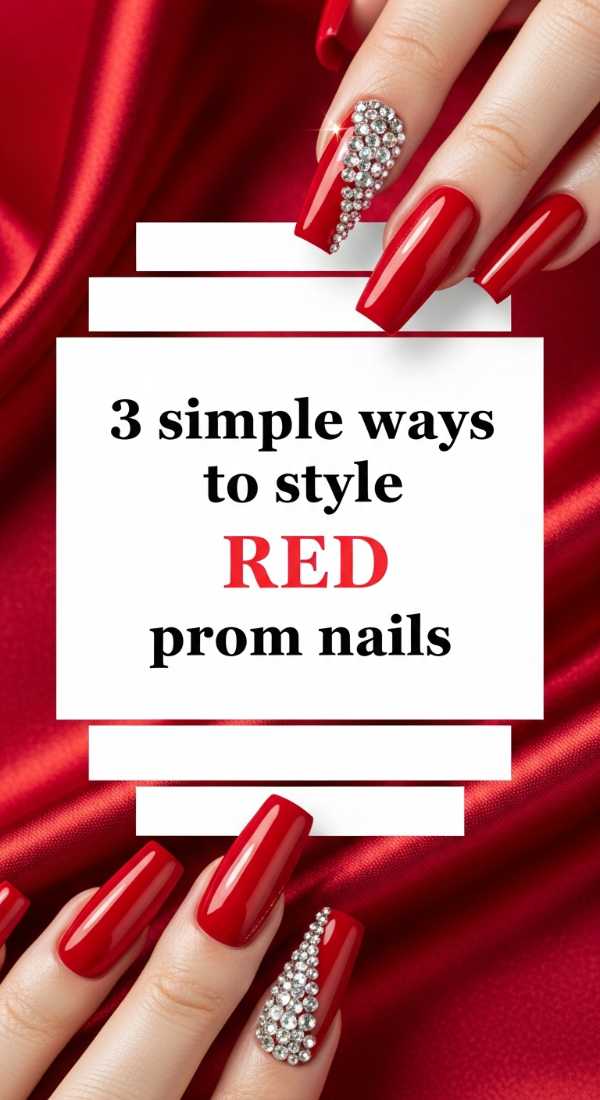 3 Simple Ways To Style Red Prom Nails 6a033a18bc52d