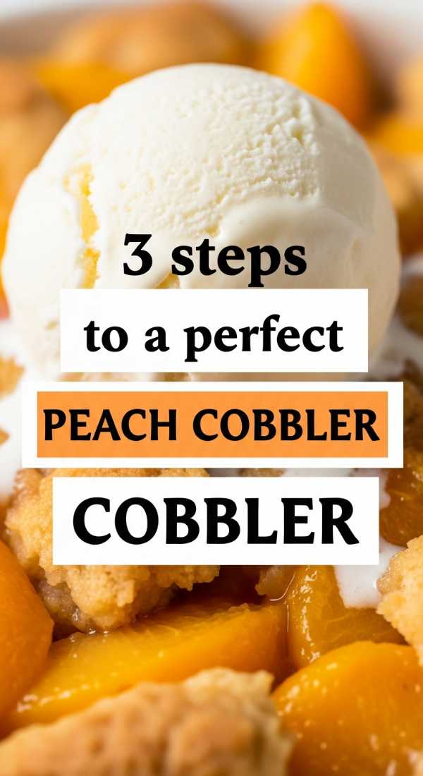 3 Steps To A Perfect Peach Cobbler 69f59f82a9ac7