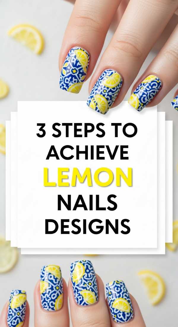 3 Steps To Achieve Lemon Nails Designs 6a05a3ecaf715