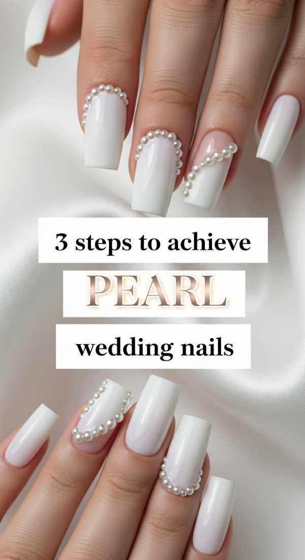 3 Steps To Achieve Pearl Wedding Nails 69f5e2bcc4063