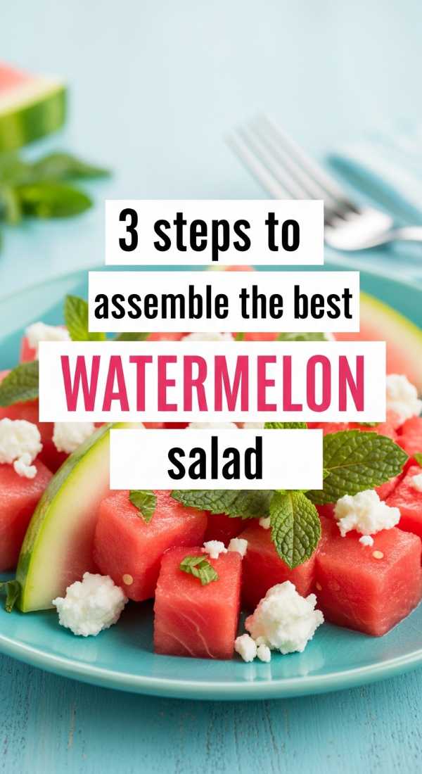 3 Steps To Assemble The Best Watermelon Salad 6a07037353d6e