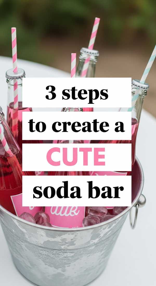 From Backyard to Bliss: How to Plan the Perfect Outdoor Bash 3 Steps To Create A Cute Soda Bar 6a0deefb7431a