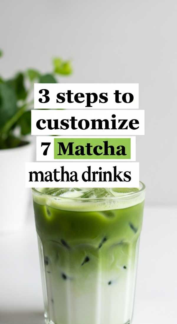Vibrant Sips: Easy Summer Drink Recipes for Your Feed 3 Steps To Customize 7 Brew Matcha Drinks 6a142eb69afec