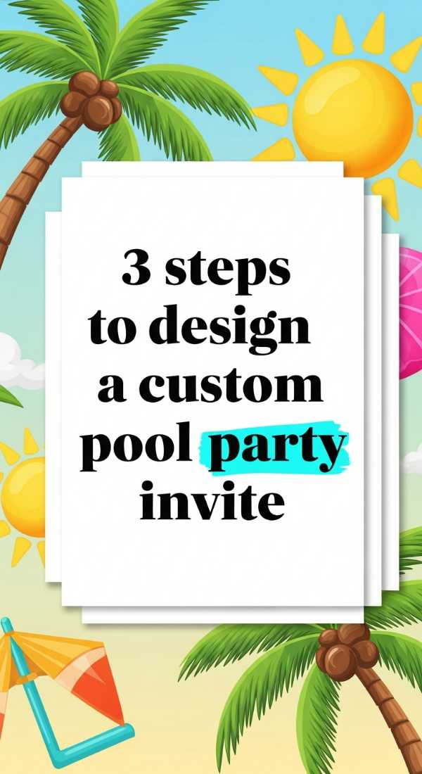 3 Steps To Design A Custom Pool Party Invite 6a18a69bb9eee