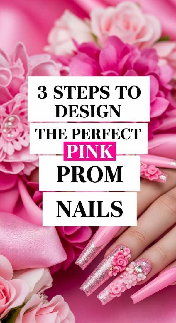 3 Steps To Design The Perfect Pink Prom Nails 69ff594e33f16