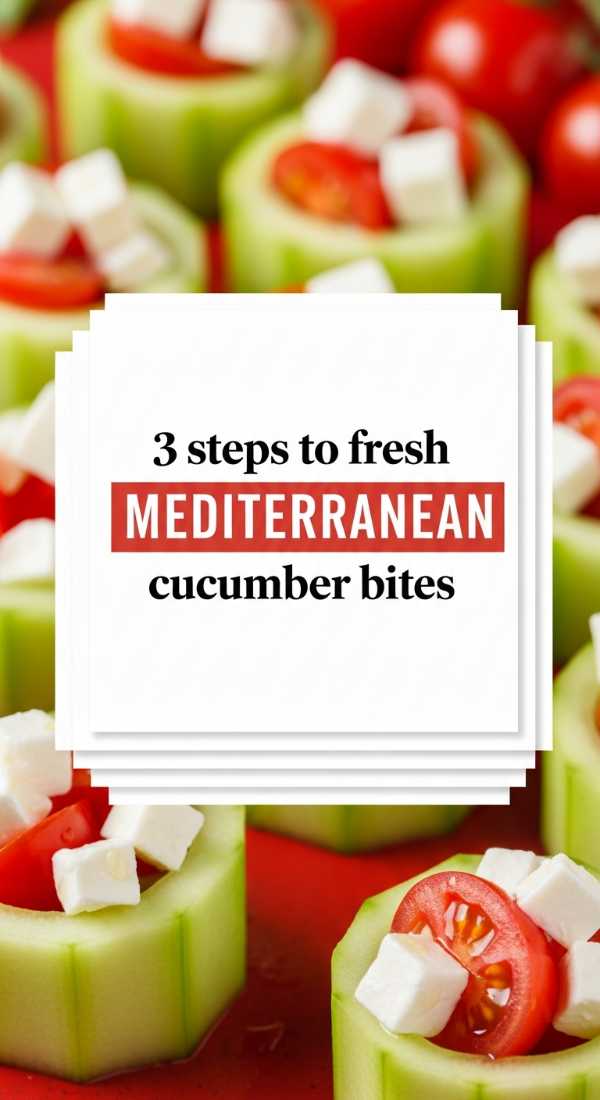 3 Steps To Fresh Mediterranean Cucumber Bites 69fd8aa6afa44