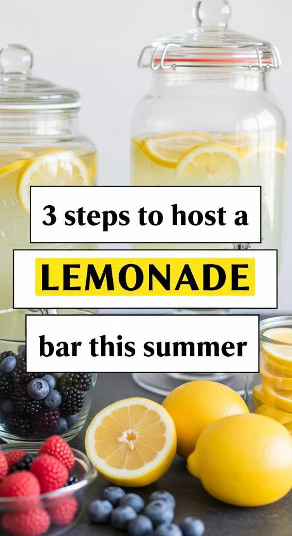 3 Steps To Host A Lemonade Bar This Summer 6a10953552519