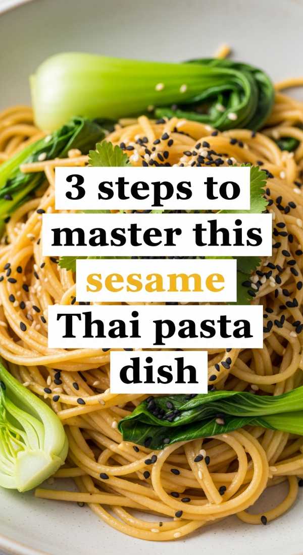 3 Steps To Master This Sesame Thai Pasta Dish 6a10963dd2a23