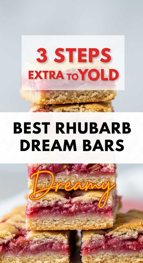 3 Steps To Your Best Rhubarb Dream Bars 6a149b346d901