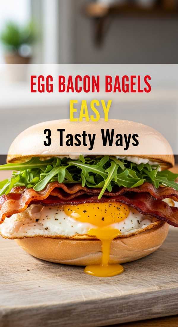 3 Tasty Ways To Make Egg And Bacon Dinner Bagels 6a044aea05f49
