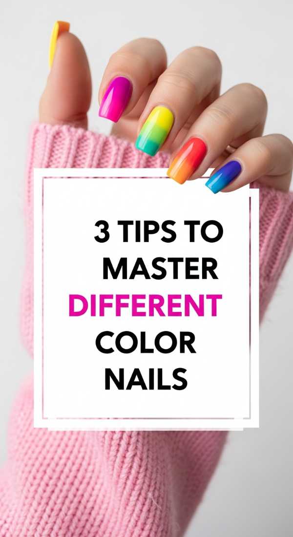 3 Tips To Master Different Color Nails 6a0f0ba166330